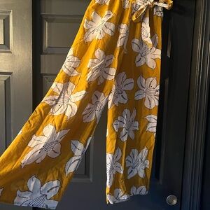 Floral Wide-Leg Pants